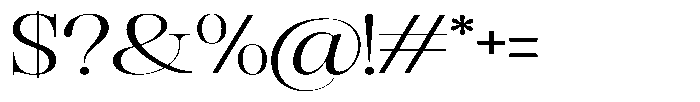 Rafiela Expanded Font OTHER CHARS