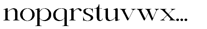 Rafiela Expanded Font LOWERCASE