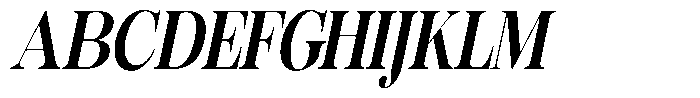 Rafiela Extra Bold Condensed Italic Font UPPERCASE
