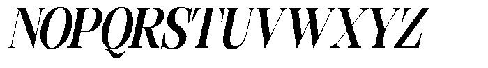 Rafiela Extra Bold Condensed Italic Font UPPERCASE