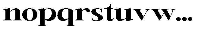 Rafiela Extra Bold Expanded Font LOWERCASE