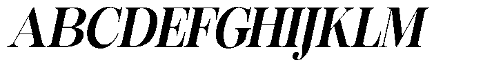 Rafiela Extra Bold Semi Condensed Italic Font UPPERCASE