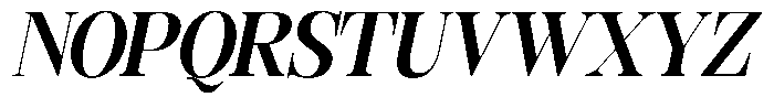 Rafiela Extra Bold Semi Condensed Italic Font UPPERCASE