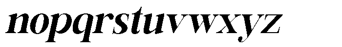 Rafiela Extra Bold Semi Condensed Italic Font LOWERCASE