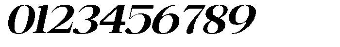 Rafiela Extra Bold Semi Expanded Italic Font OTHER CHARS