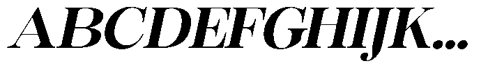 Rafiela Extra Bold Semi Expanded Italic Font UPPERCASE