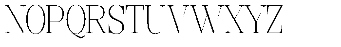 Rafiela Extra Light Condensed Font UPPERCASE