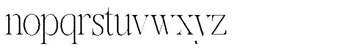 Rafiela Extra Light Condensed Font LOWERCASE