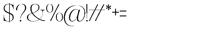 Rafiela Extra Light Font OTHER CHARS