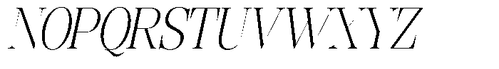 Rafiela Light Condensed Italic Font UPPERCASE