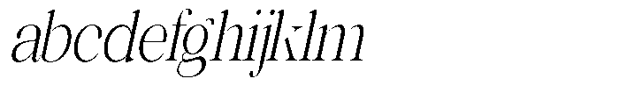 Rafiela Light Condensed Italic FONT