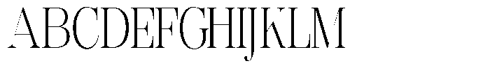 Rafiela Light Condensed Font UPPERCASE