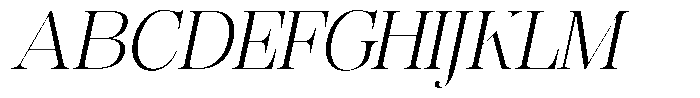 Rafiela Light Italic Font UPPERCASE