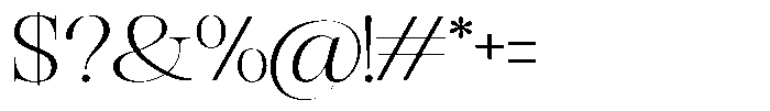 Rafiela Light Semi Expanded Font OTHER CHARS