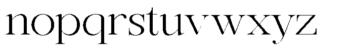 Rafiela Light Semi Expanded Font LOWERCASE