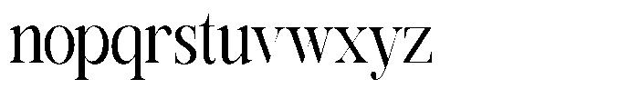 Rafiela Medium Condensed Font LOWERCASE