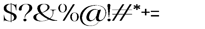 Rafiela Medium Expanded Font OTHER CHARS