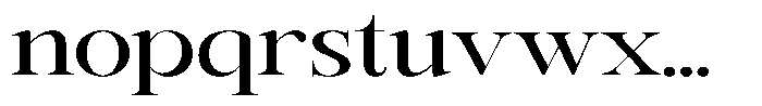 Rafiela Medium Expanded Font LOWERCASE
