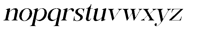 Rafiela Medium Italic Font LOWERCASE