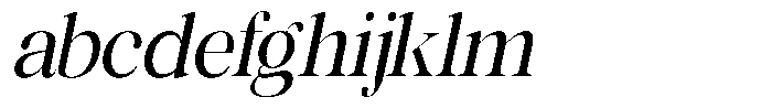 Rafiela Medium Semi Condensed Italic FONT