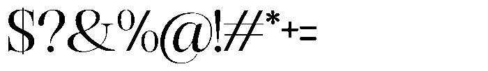 Rafiela Medium Font OTHER CHARS
