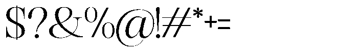 Rafiela Regular Font OTHER CHARS