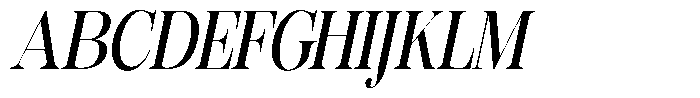 Rafiela Semi Bold Condensed Italic Font UPPERCASE