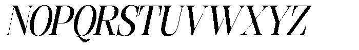 Rafiela Semi Bold Condensed Italic Font UPPERCASE