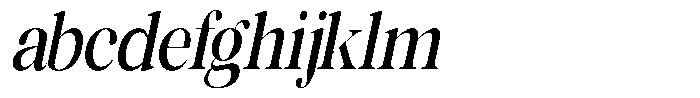 Rafiela Semi Bold Condensed Italic FONT