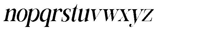 Rafiela Semi Bold Condensed Italic Font LOWERCASE