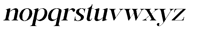 Rafiela Semi Bold Italic Font LOWERCASE