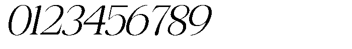 Rafiela Semi Condensed Italic Font OTHER CHARS