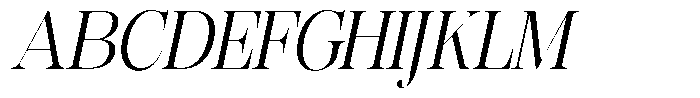 Rafiela Semi Condensed Italic Font UPPERCASE