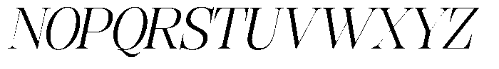 Rafiela Semi Condensed Italic Font UPPERCASE