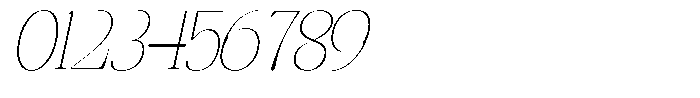 Rafiela Thin Condensed Italic Font OTHER CHARS