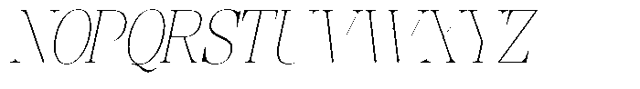 Rafiela Thin Condensed Italic Font UPPERCASE