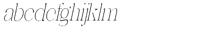 Rafiela Thin Condensed Italic FONT