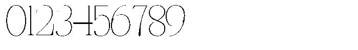 Rafiela Thin Condensed Font OTHER CHARS