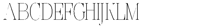 Rafiela Thin Condensed Font UPPERCASE