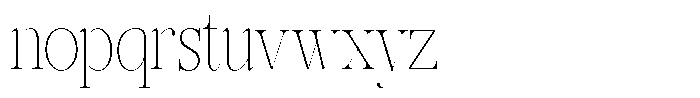 Rafiela Thin Condensed Font LOWERCASE