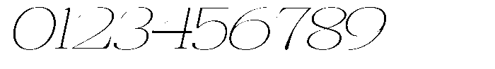 Rafiela Thin Expanded Italic Font OTHER CHARS