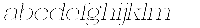 Rafiela Thin Expanded Italic FONT
