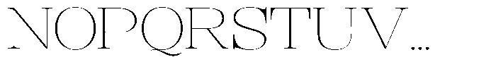 Rafiela Thin Expanded Font UPPERCASE