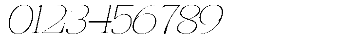 Rafiela Thin Italic Font OTHER CHARS