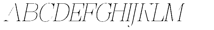 Rafiela Thin Italic Font UPPERCASE