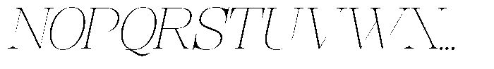 Rafiela Thin Italic Font UPPERCASE