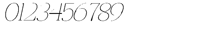Rafiela Thin Semi Condensed Italic Font OTHER CHARS