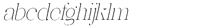 Rafiela Thin Semi Condensed Italic FONT
