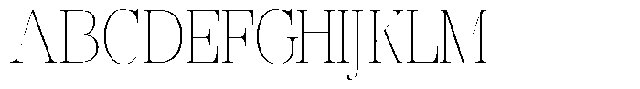 Rafiela Thin Semi Condensed Font UPPERCASE