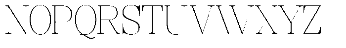 Rafiela Thin Semi Condensed Font UPPERCASE